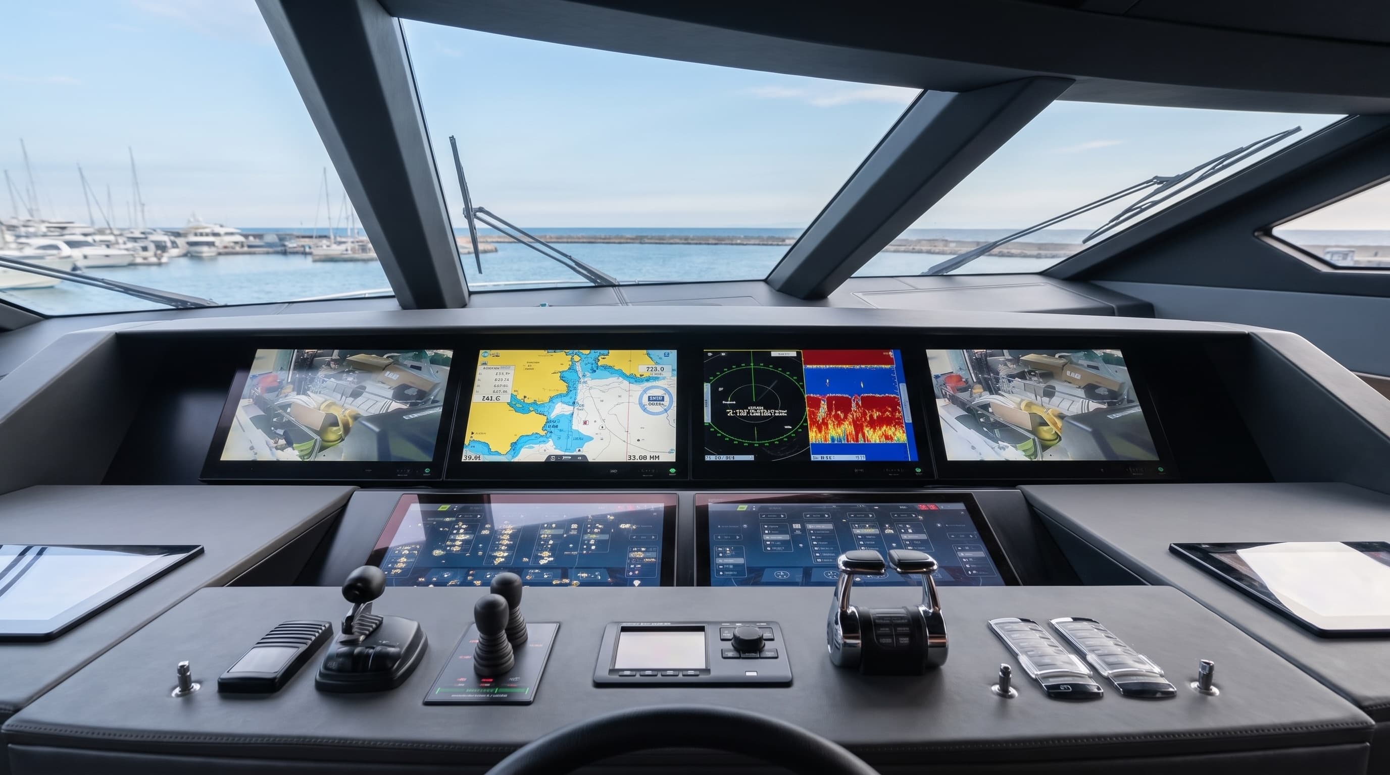 Naviop authorized service, yacht underway