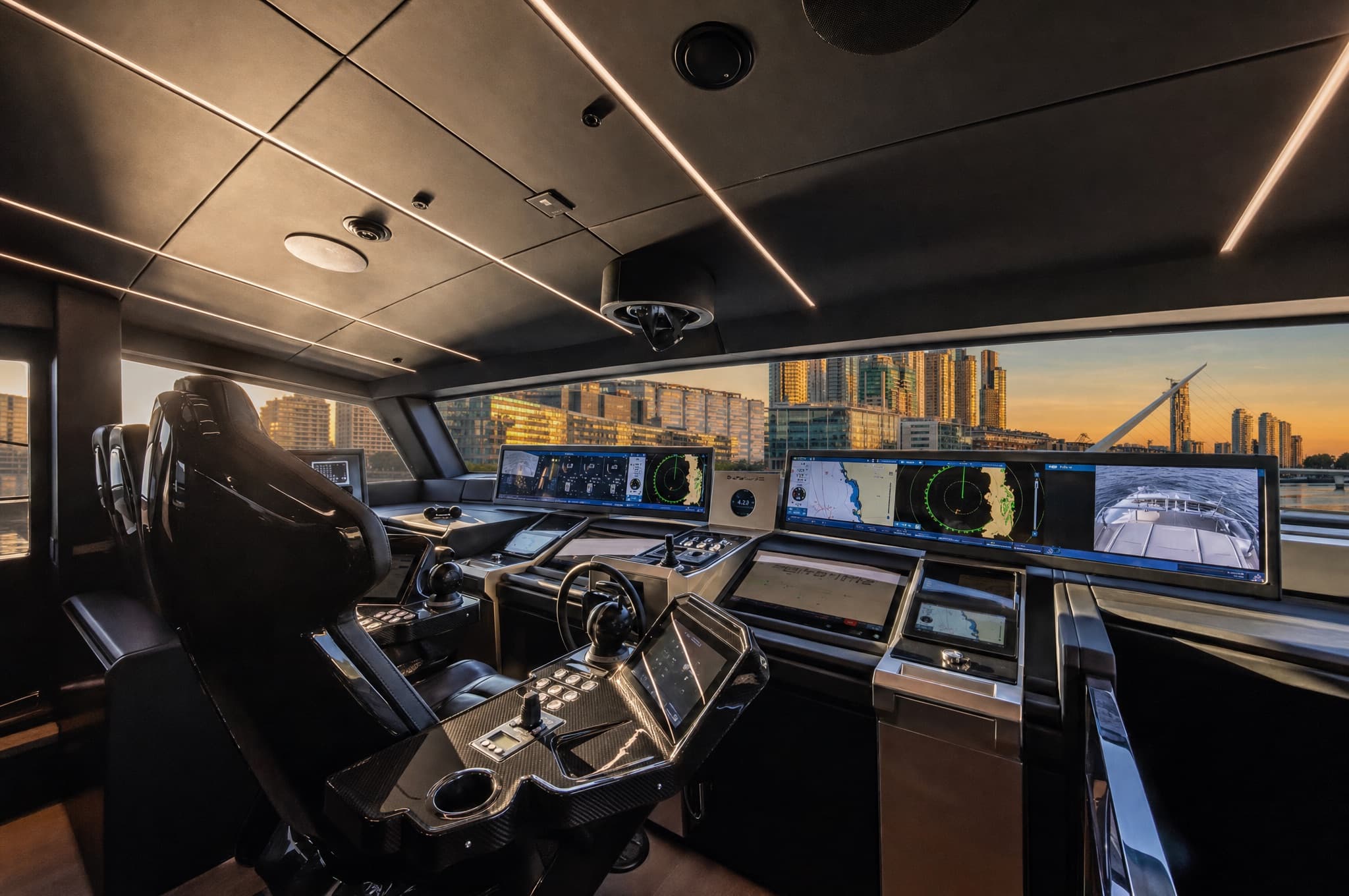 Marine electronics aboard an Anzac-serviced yacht